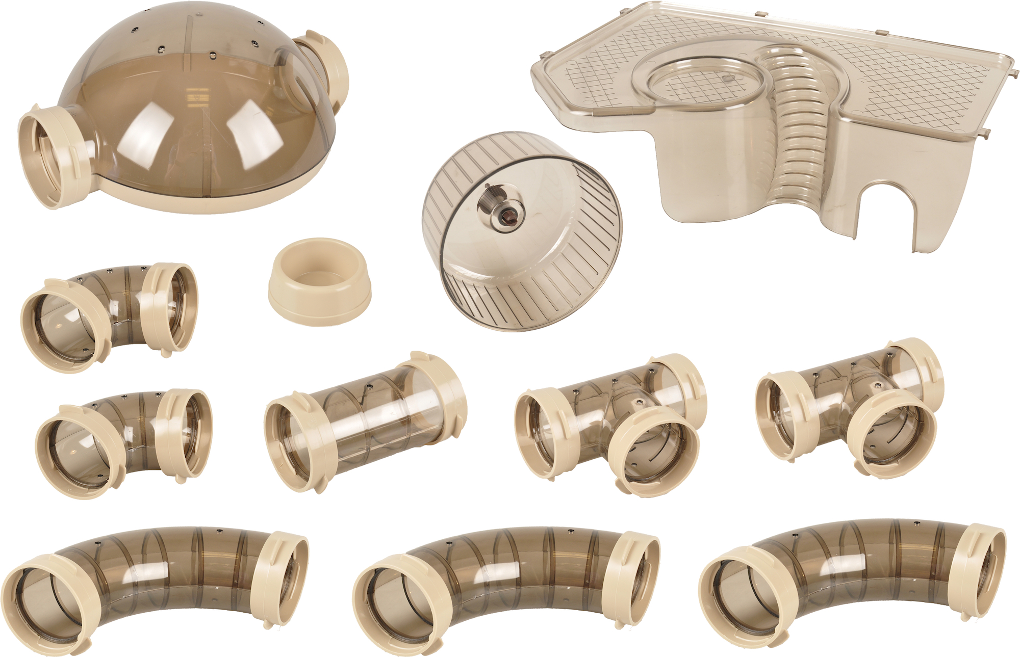 Flamingo Cage Figo Beige Brown Black