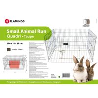 Flamingo Enclos Quadri Taupe