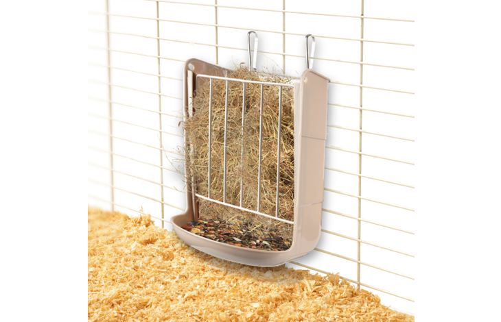 Flamingo Hayrack & Feeding trough Hammy Taupe
