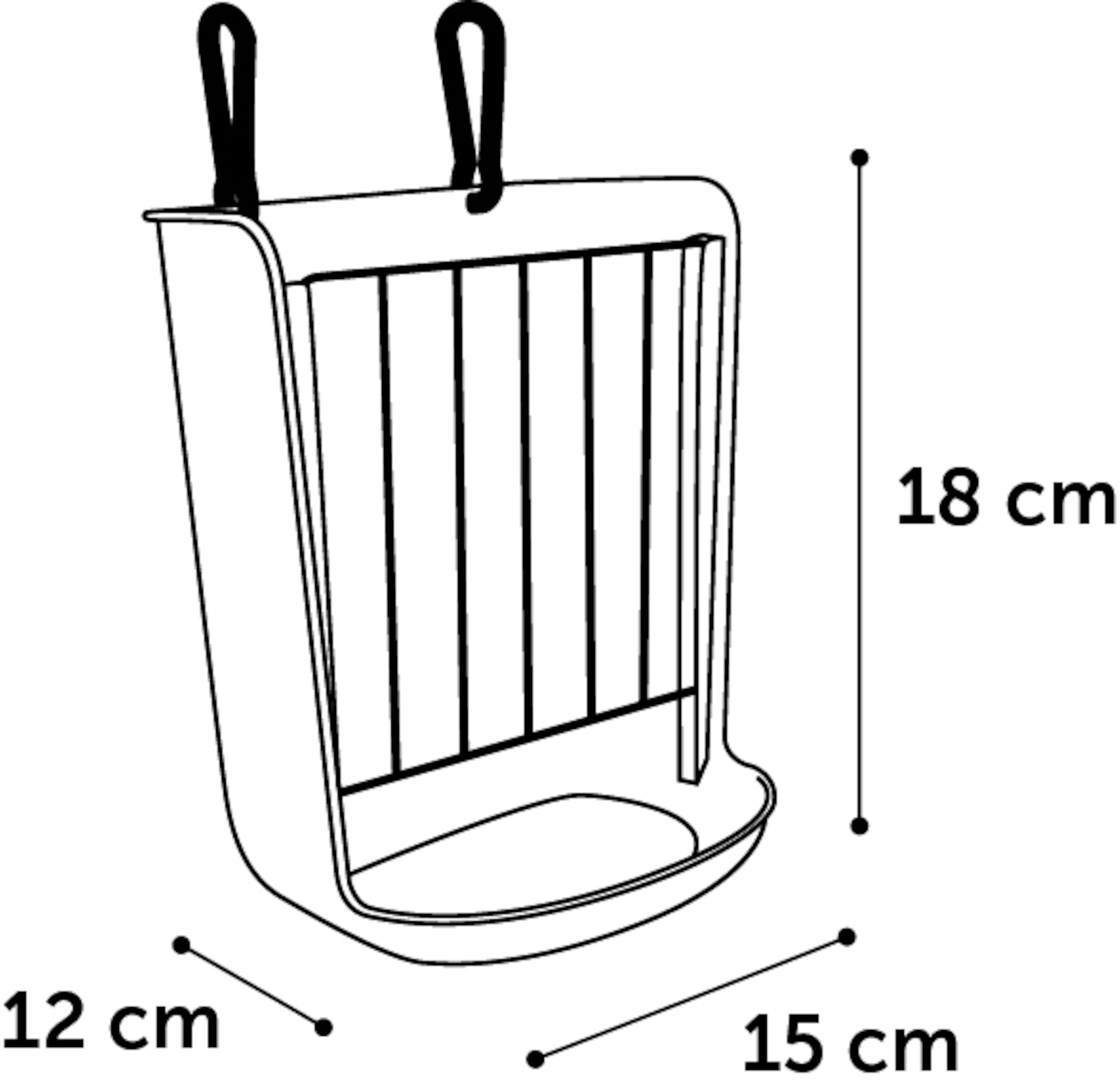 Flamingo Hayrack & Feeding trough Hammy Taupe