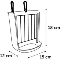 Flamingo Hayrack & Feeding trough Hammy Taupe