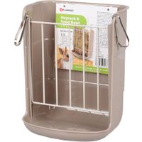 Flamingo Hayrack & Feeding trough Hammy Taupe