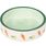 Feeding and drinking bowl Iggy Round White & Green