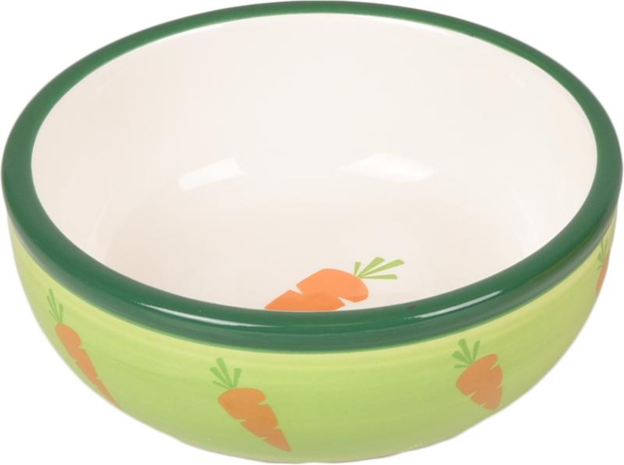 Flamingo Feeding and drinking bowl Ibo Round Green & White