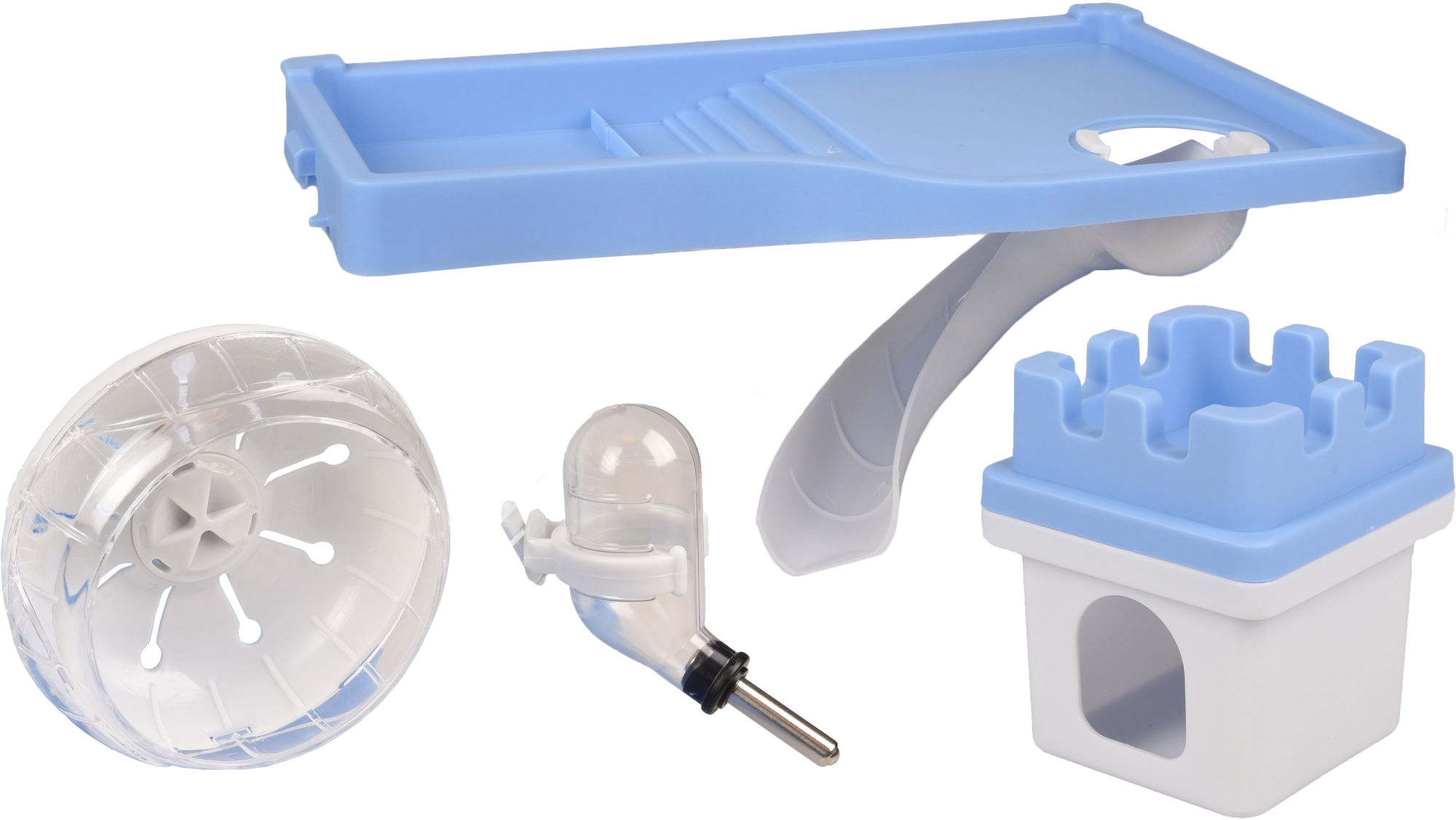 Flamingo Kooi Dinky Lichtblauw Wit