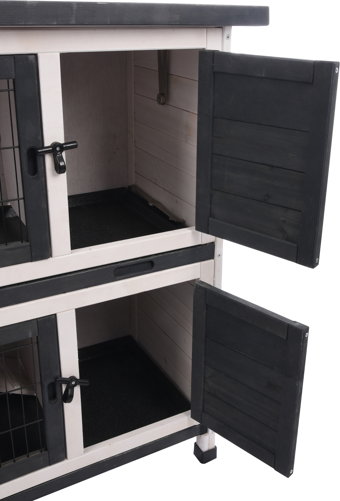 Flamingo Rabbit hutch Combi 1 Rustic Grey