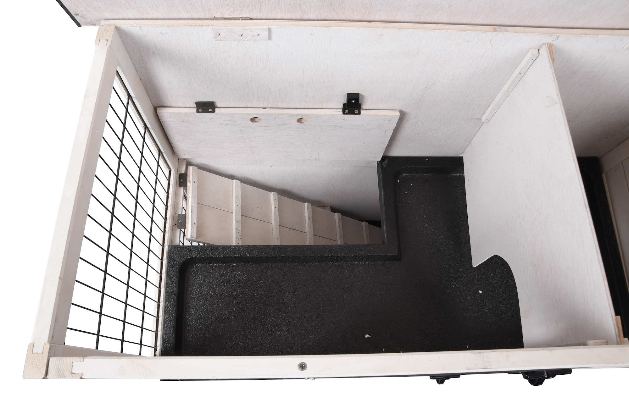 Flamingo Rabbit hutch Combi 1 Rustic Grey