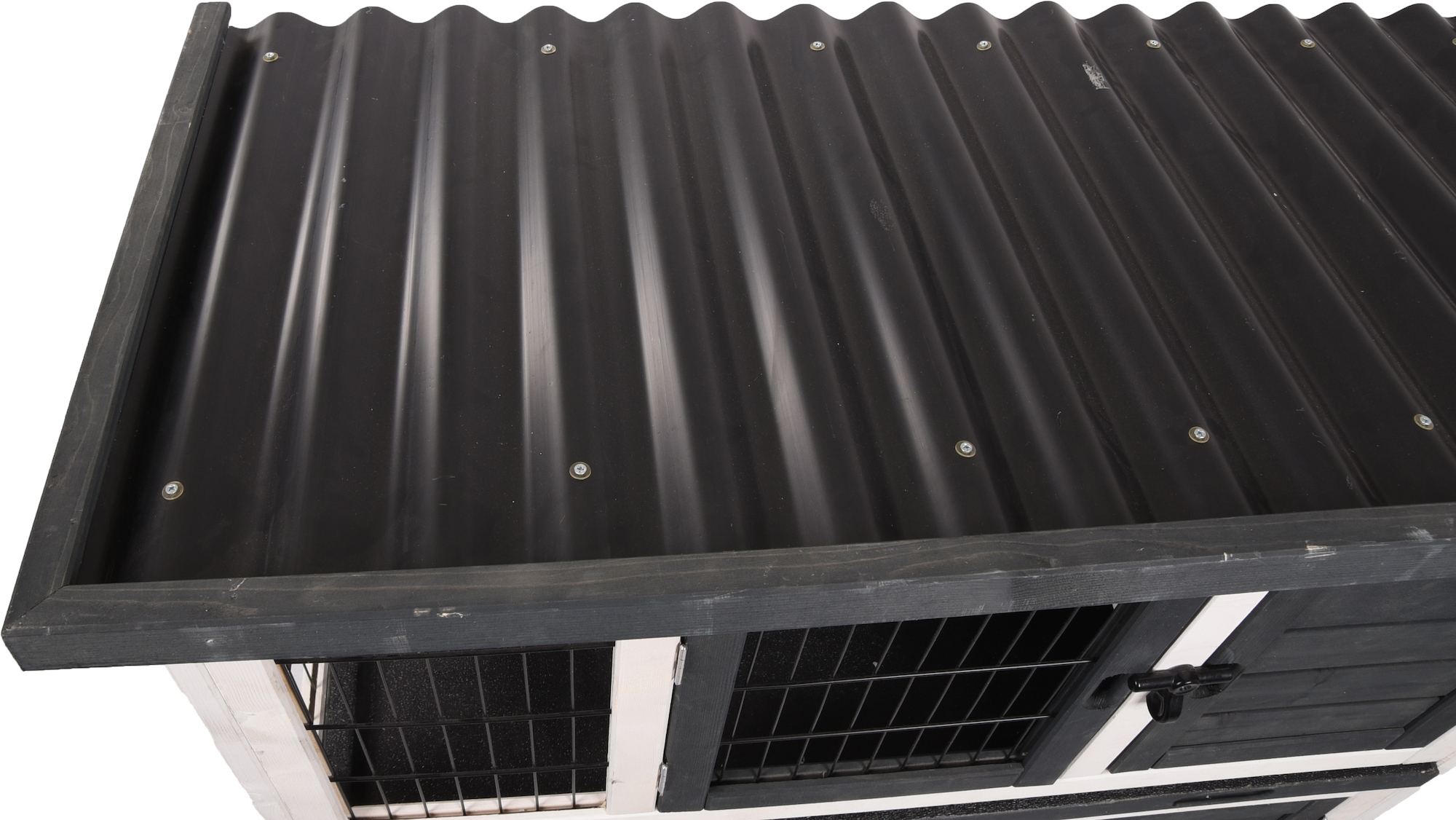 Flamingo Rabbit hutch Combi 1 Rustic Grey