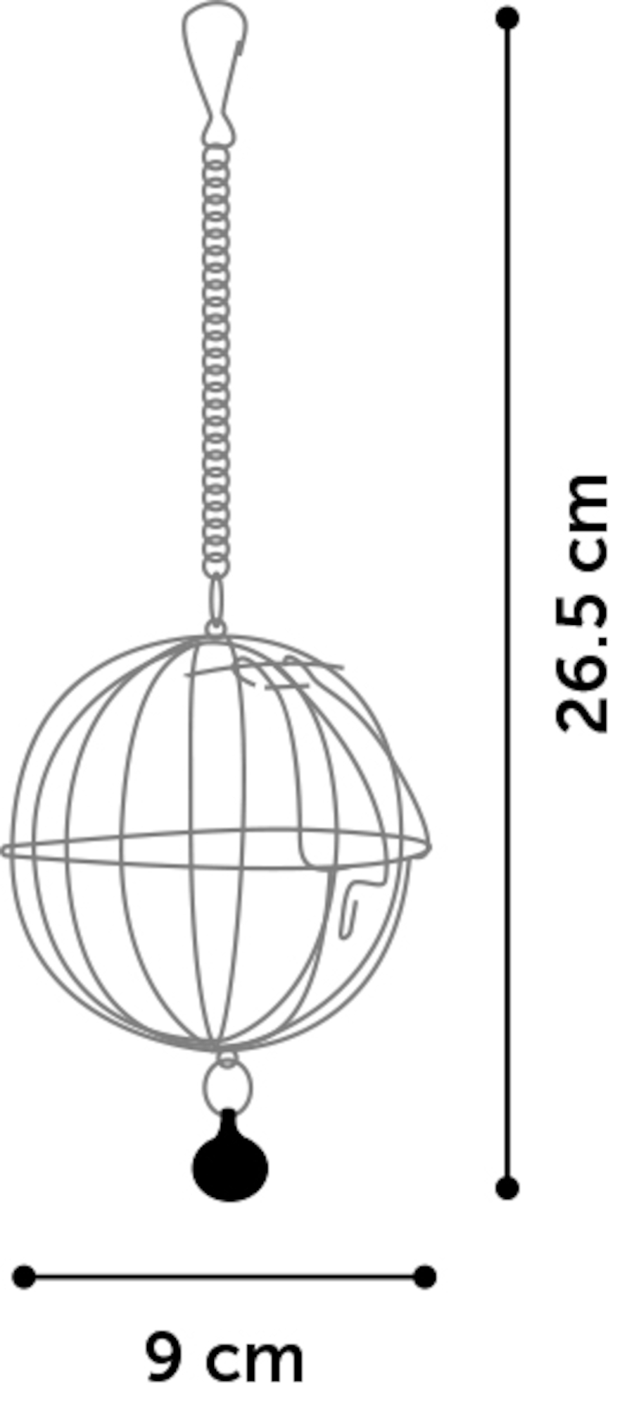 Flamingo Futterball Lem Rund Rot