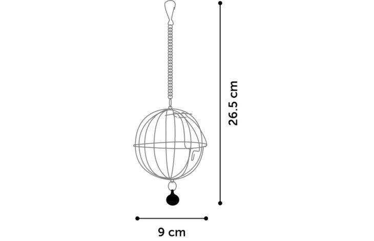 Flamingo Futterball Lem Rund Rot
