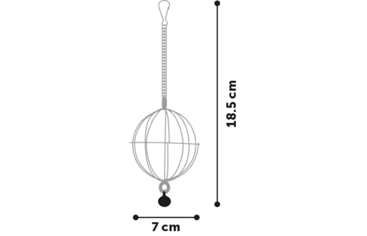 Flamingo Futterball Mil Rund Rot