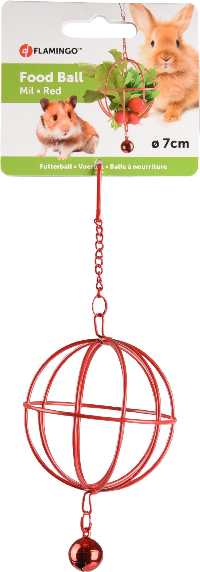 Flamingo Futterball Mil Rund Rot