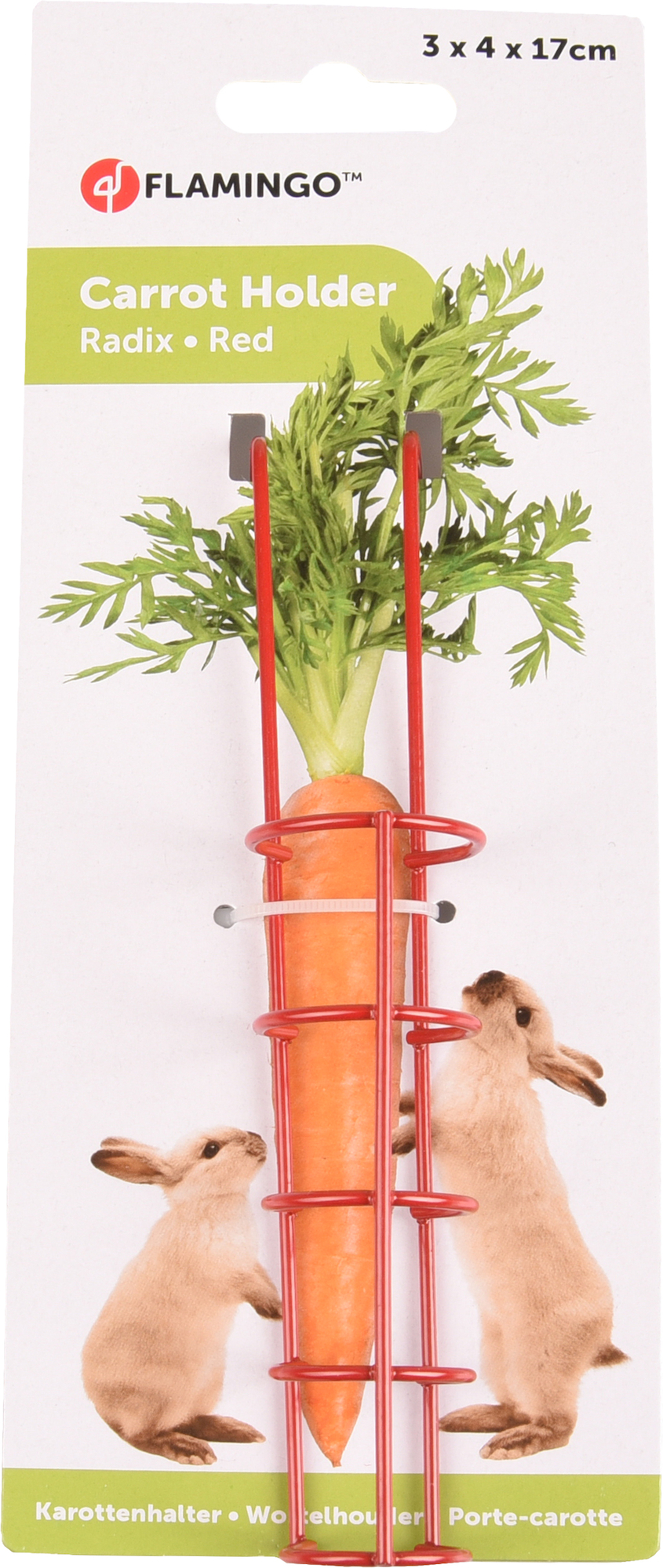 Flamingo Wortelhouder Radix Rood