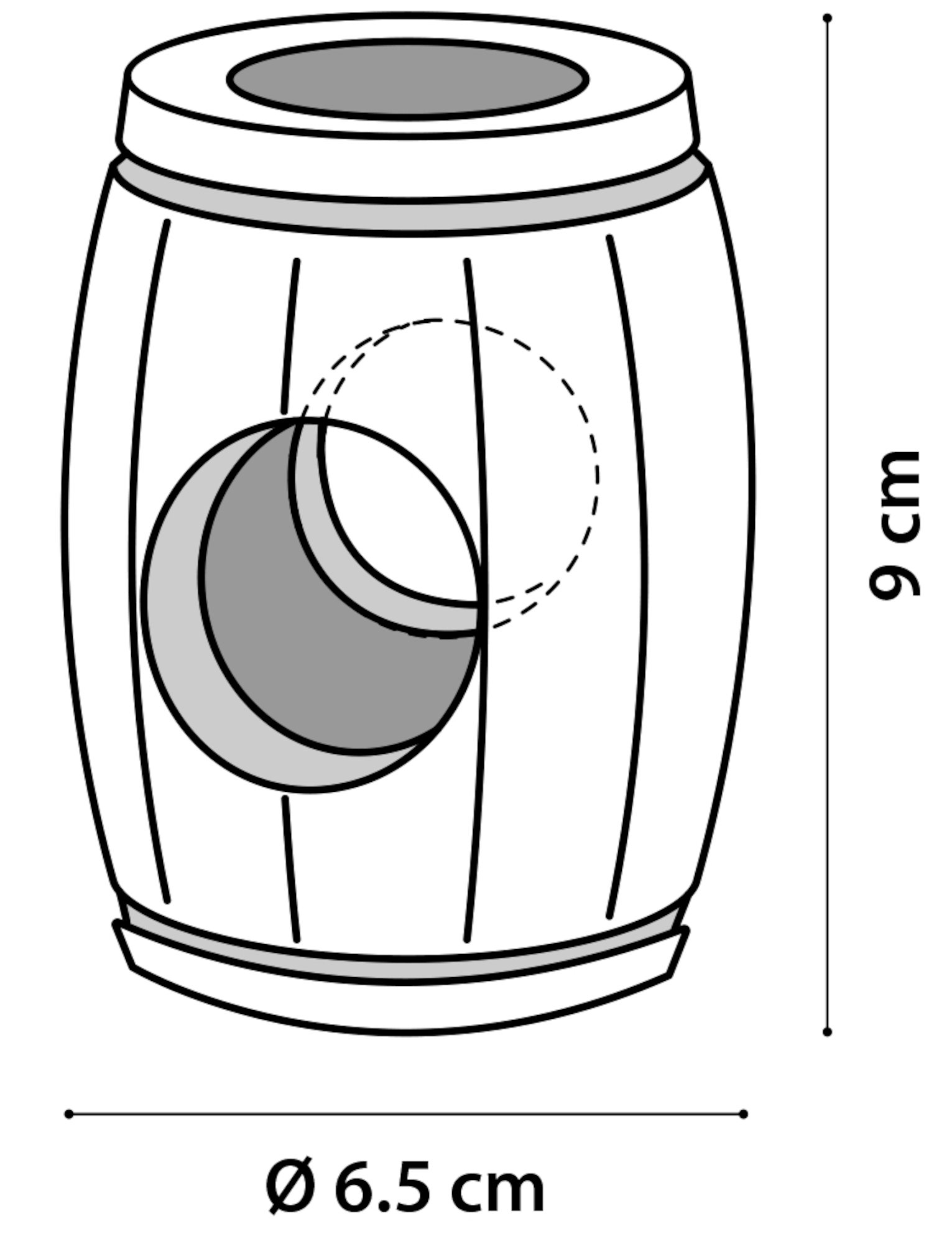 Flamingo Toy Tinta Barrel Light brown