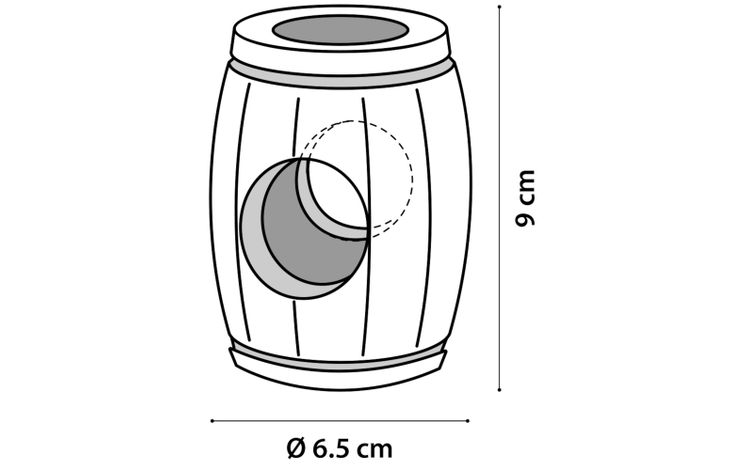 Flamingo Toy Tinta Barrel Light brown