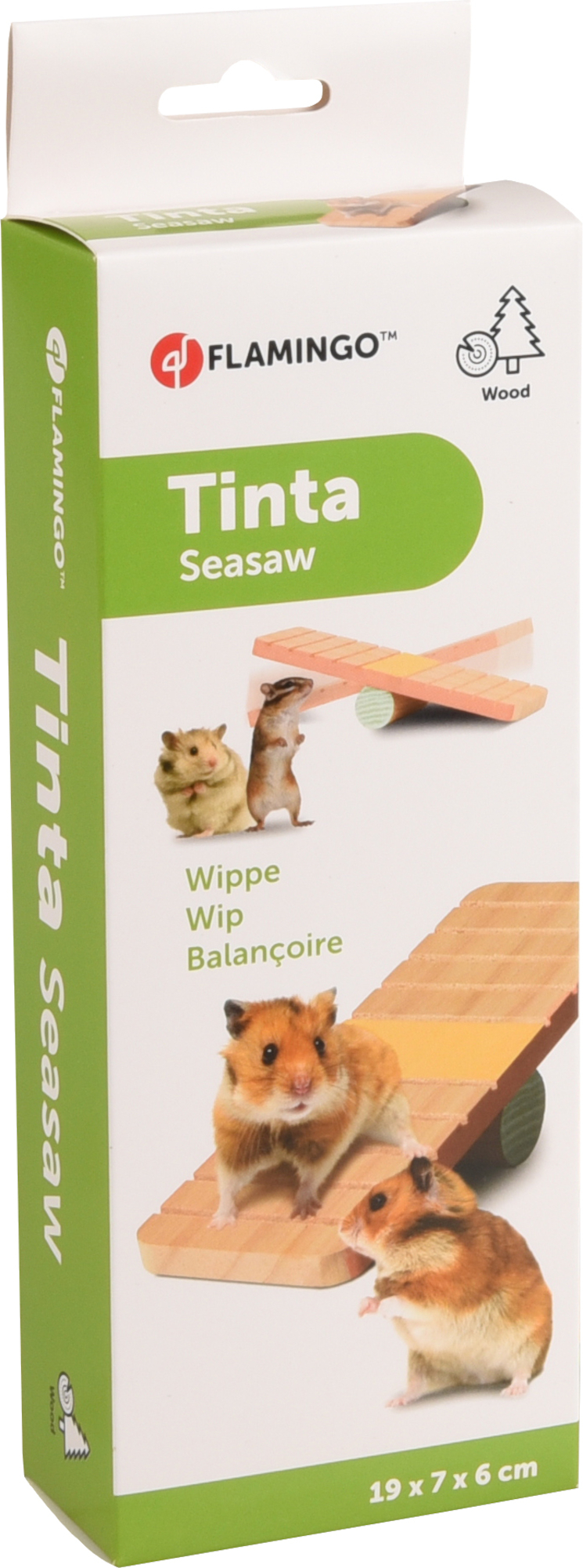 Flamingo Spielzeug Tinta Wippe Hellbraun