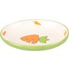 Feeding and drinking bowl Hamster Ozzy Oval Green & White