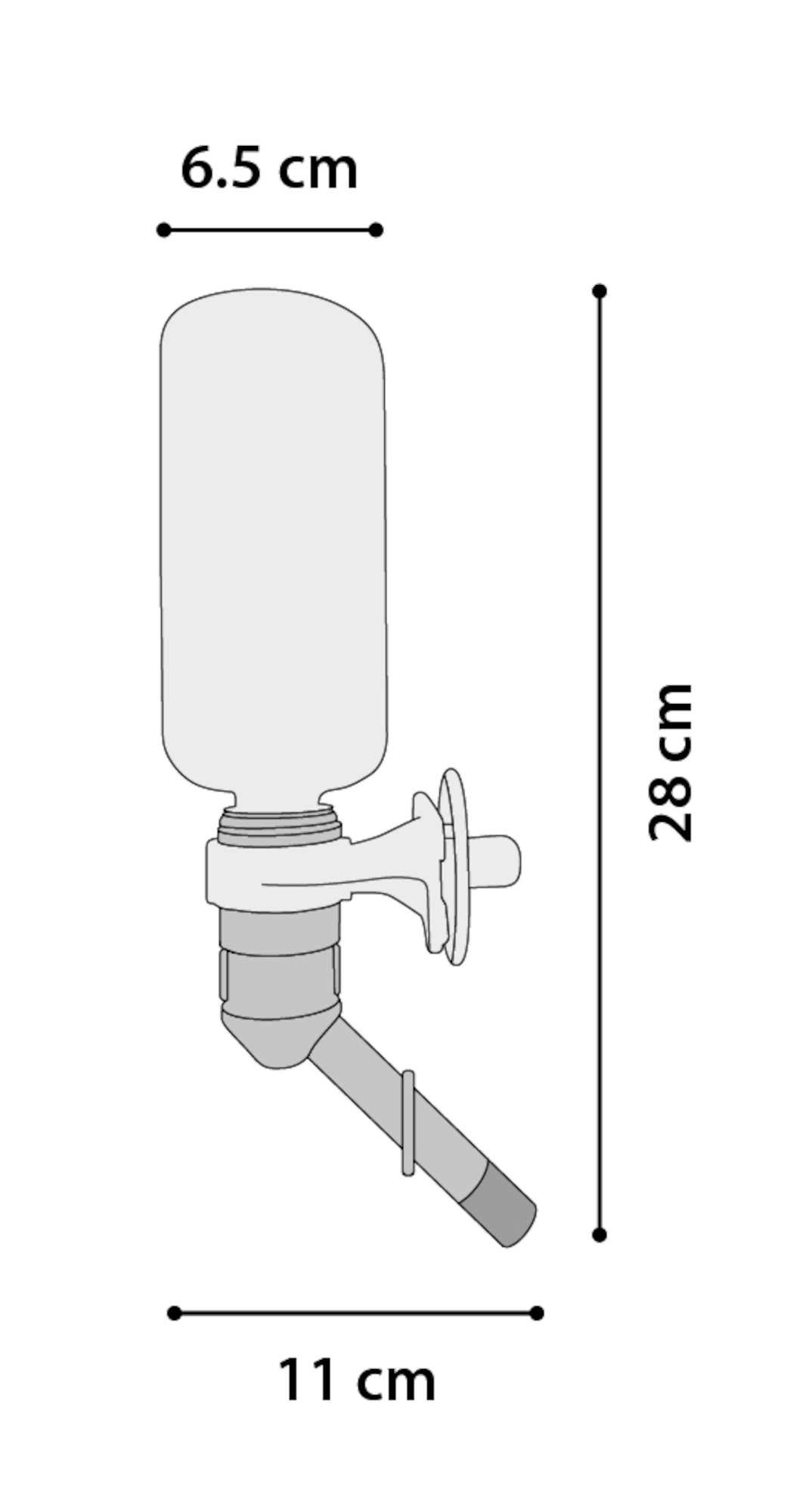 Flamingo Drinking bottle Kylo Grey & White