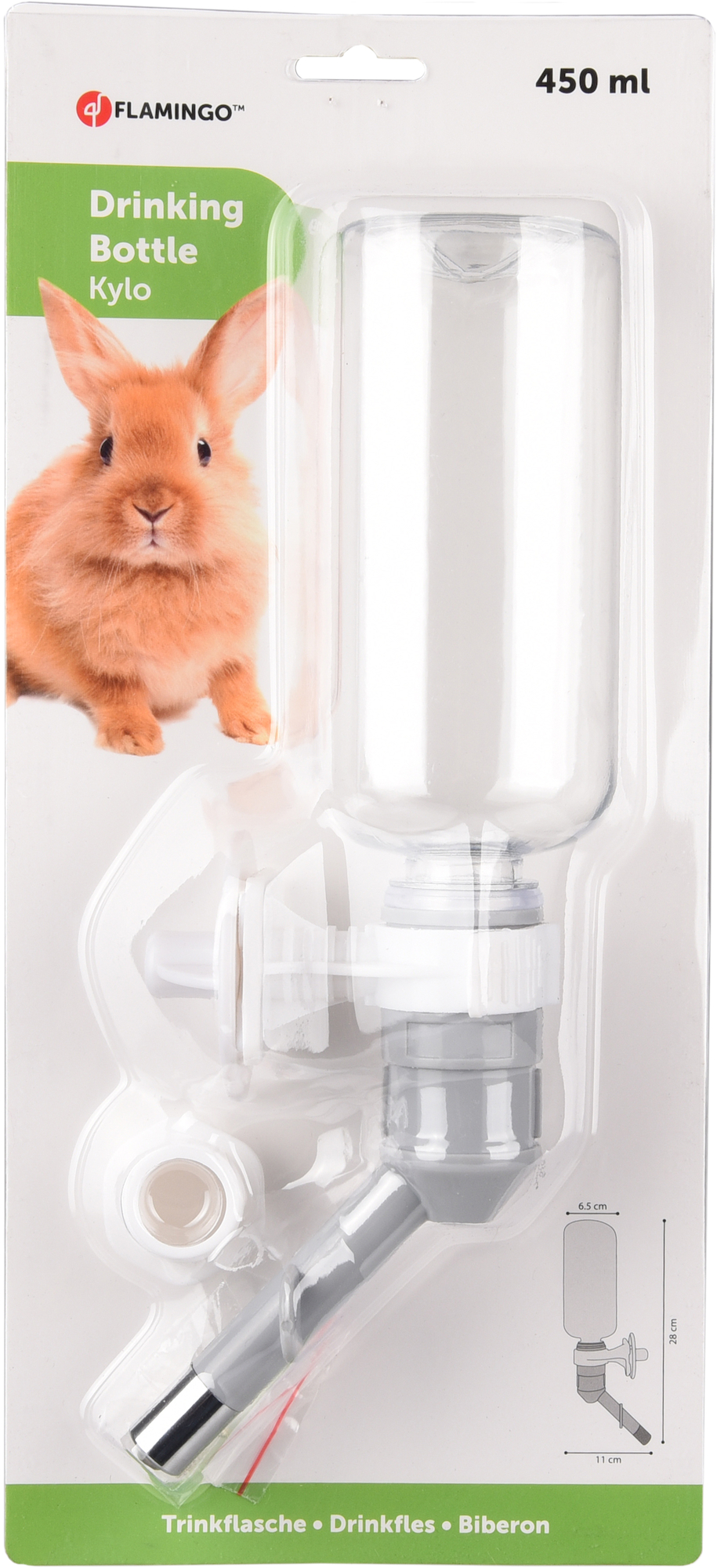 Flamingo Drinking bottle Kylo Grey & White