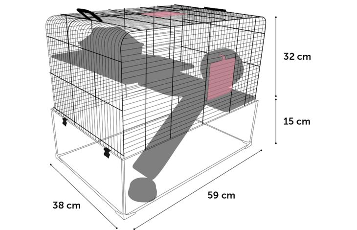 Flamingo Gabbia Vitru 2 Nero