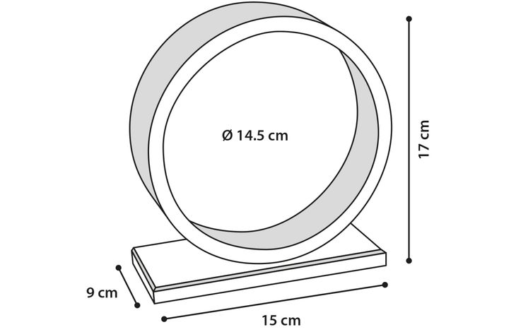 Flamingo Toy Danco Exercise wheel Light brown
