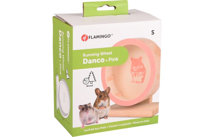 Flamingo Toy Danco Exercise wheel Light brown