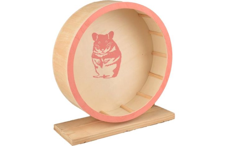 Flamingo Toy Danco Exercise wheel Light brown