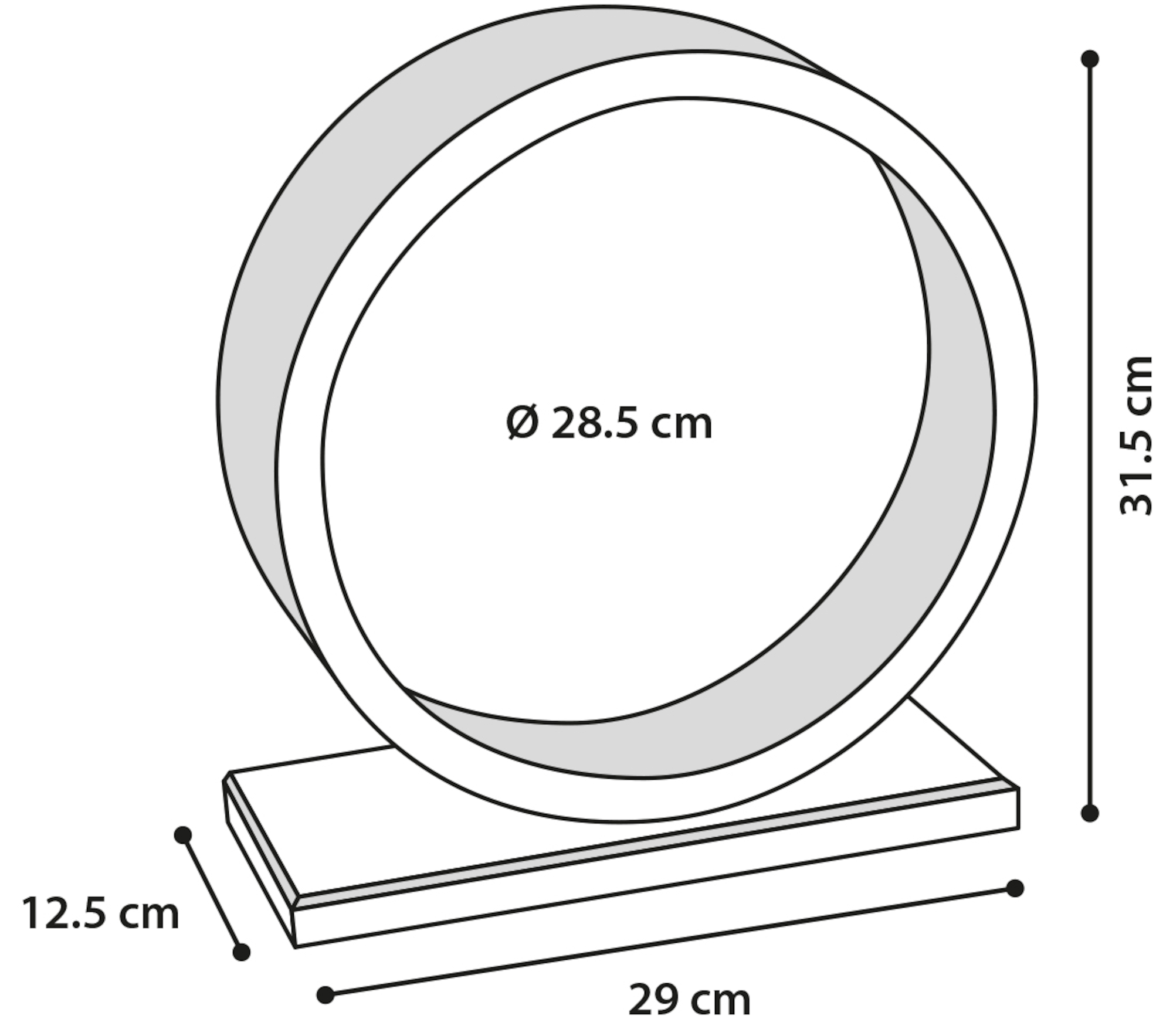 Flamingo Toy Danco Exercise wheel Light brown