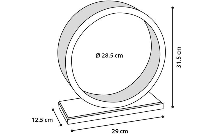 Flamingo Toy Danco Exercise wheel Light brown