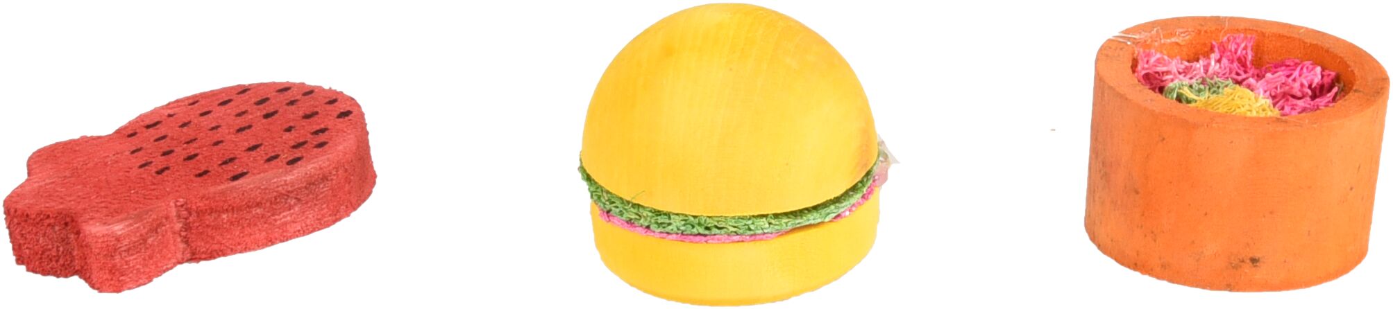 Flamingo Jouet Bernie Fraise & Hamburger & Pot Mélange