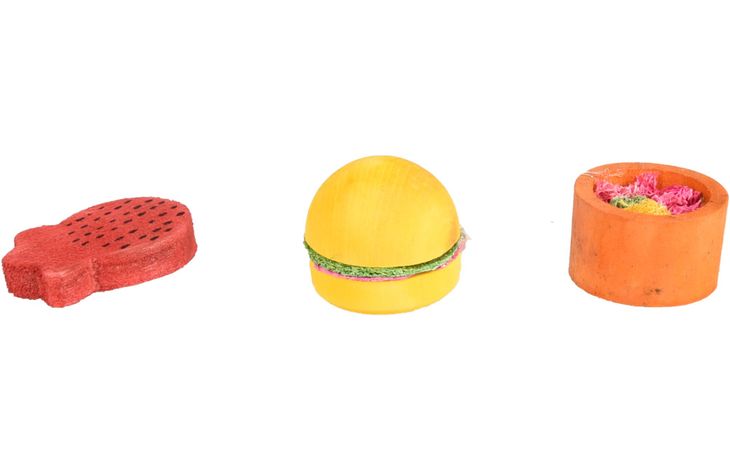 Flamingo Jouet Bernie Fraise & Hamburger & Pot Mélange