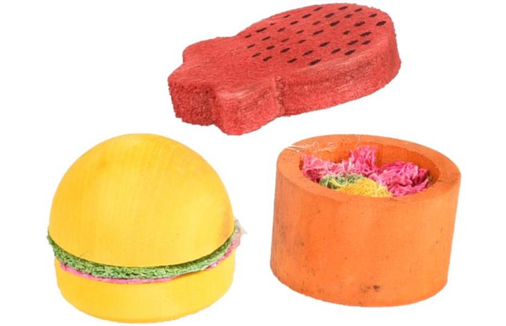 Flamingo Jouet Bernie Fraise & Hamburger & Pot Mélange