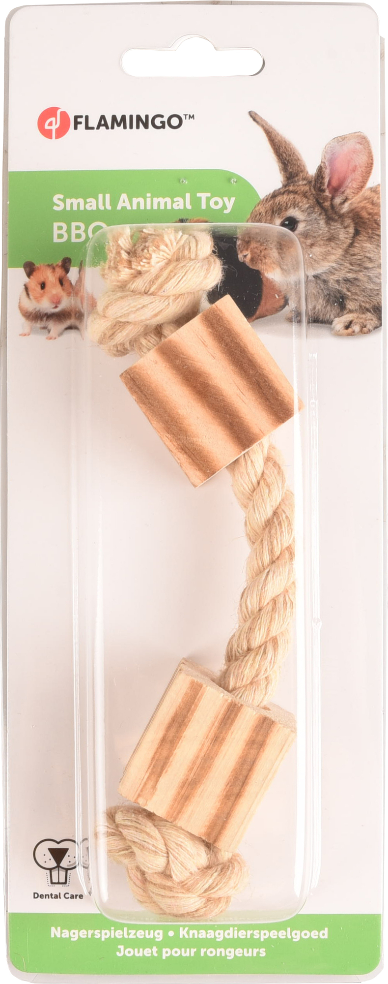 Flamingo Toy BBQ Beads & Cord Light brown