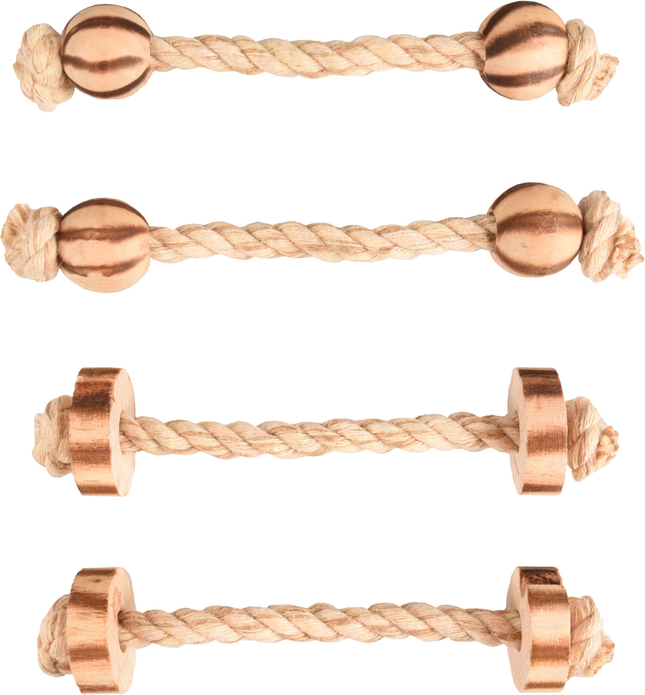 Flamingo Toy BBQ Beads & Cord Light brown