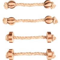 Flamingo Toy BBQ Beads & Cord Light brown