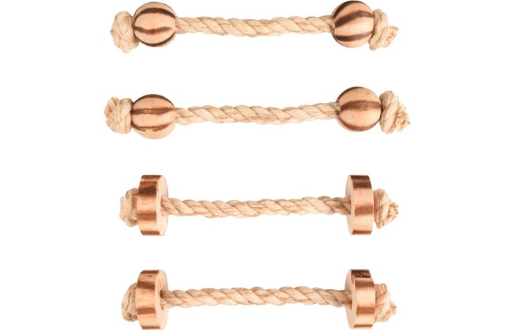 Flamingo Toy BBQ Beads & Cord Light brown