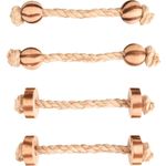 Toy BBQ Beads With rope 4 pieces Natural