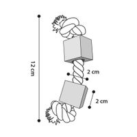 Flamingo Toy BBQ Beads & Cord Light brown