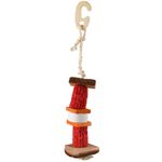 Toy Mico Hanger With rope Red White Beige Brown