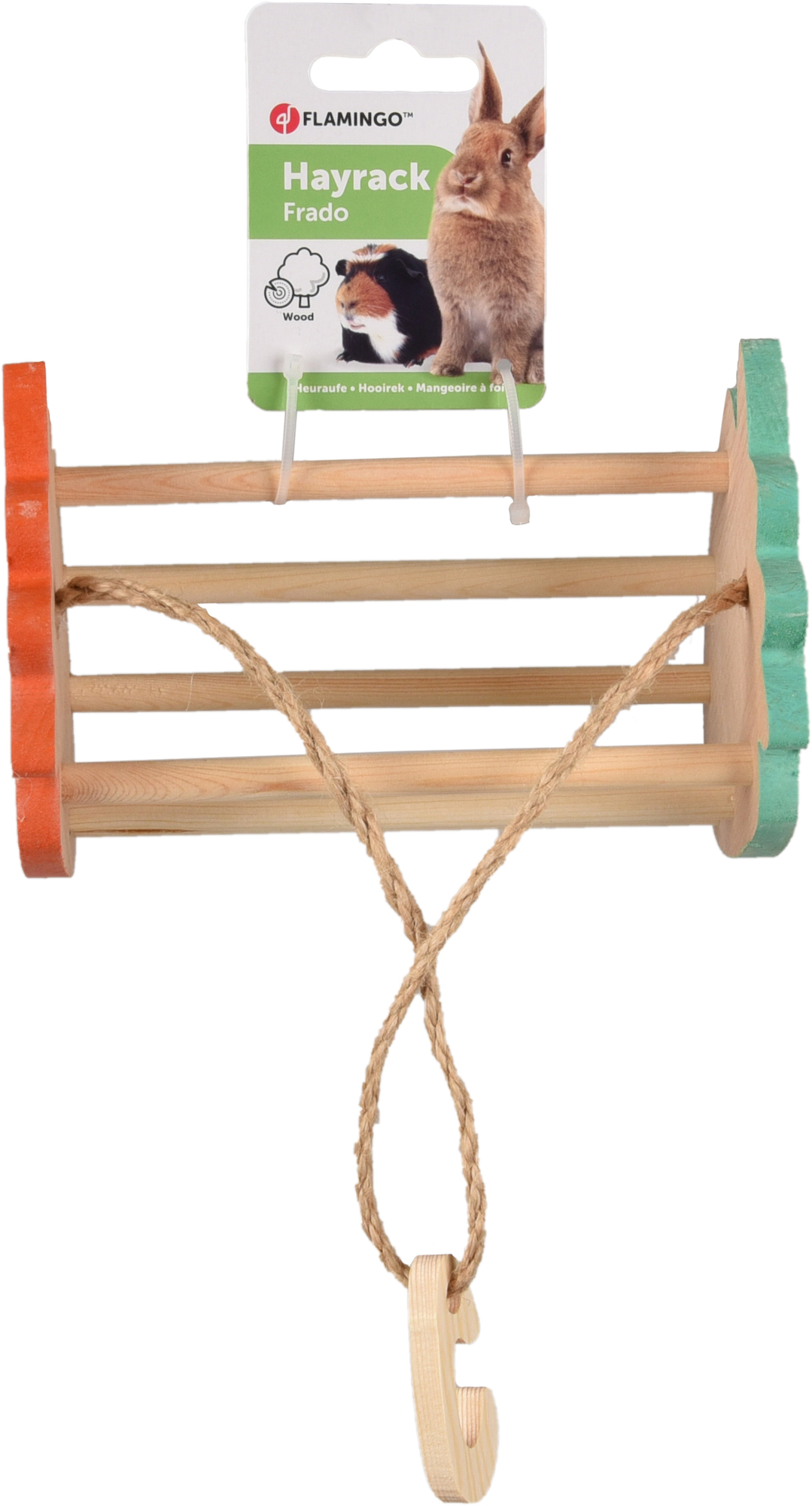 Flamingo Porta heno Frado Marrón claro & Verde menta & Salmón rosado