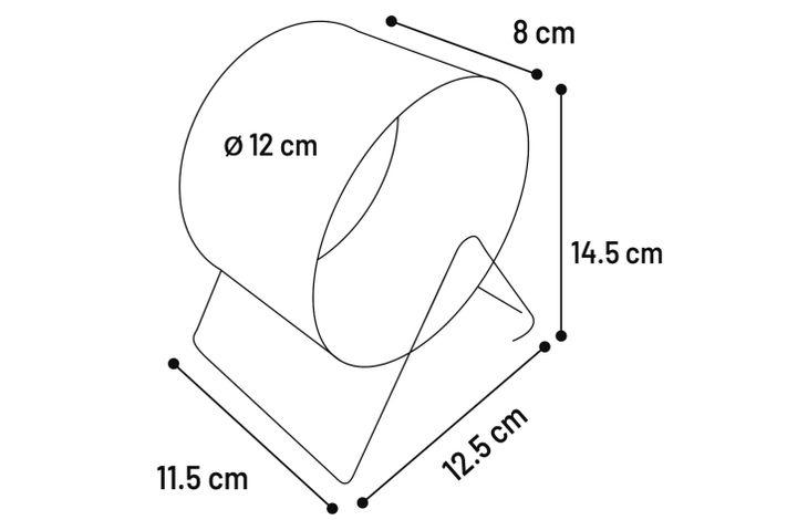 Flamingo KS LOOPRAD TROTA METAAL CHROOM XS DIA. 11,5CM