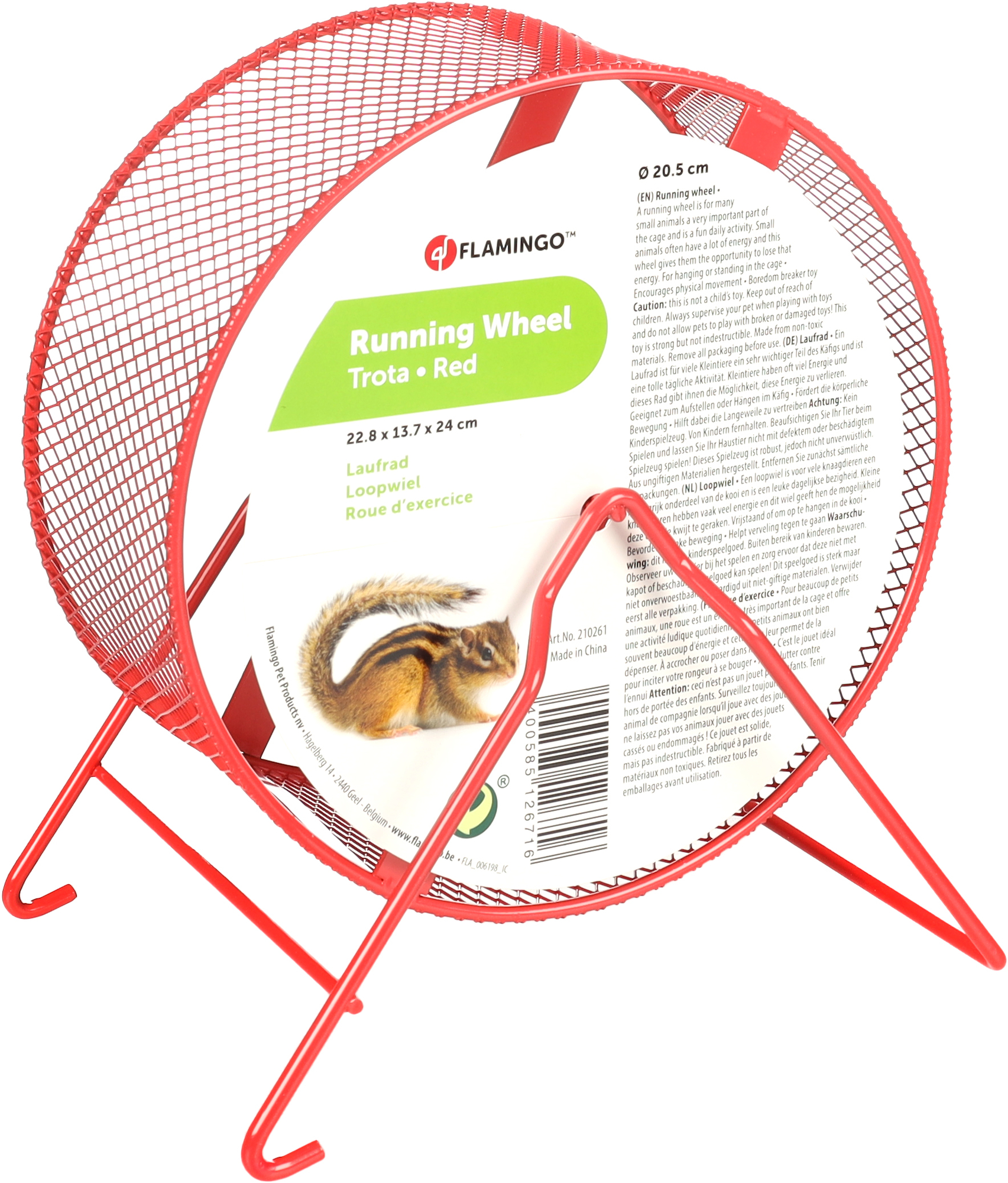 Flamingo Toy Trota Exercise wheel Red