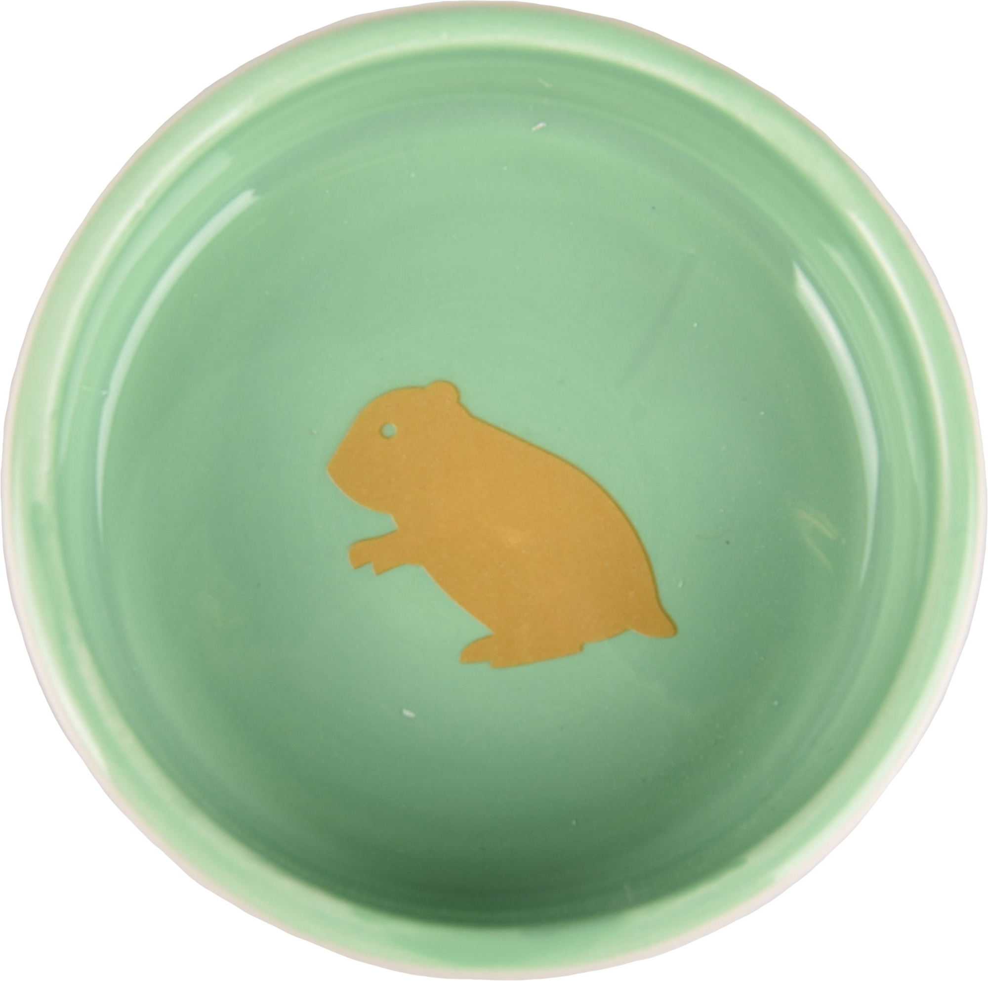 Flamingo Bol para comida y bebida Hámster Aila Redondo Blanco & Verde