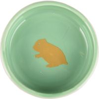 Flamingo Bol para comida y bebida Hámster Aila Redondo Blanco & Verde