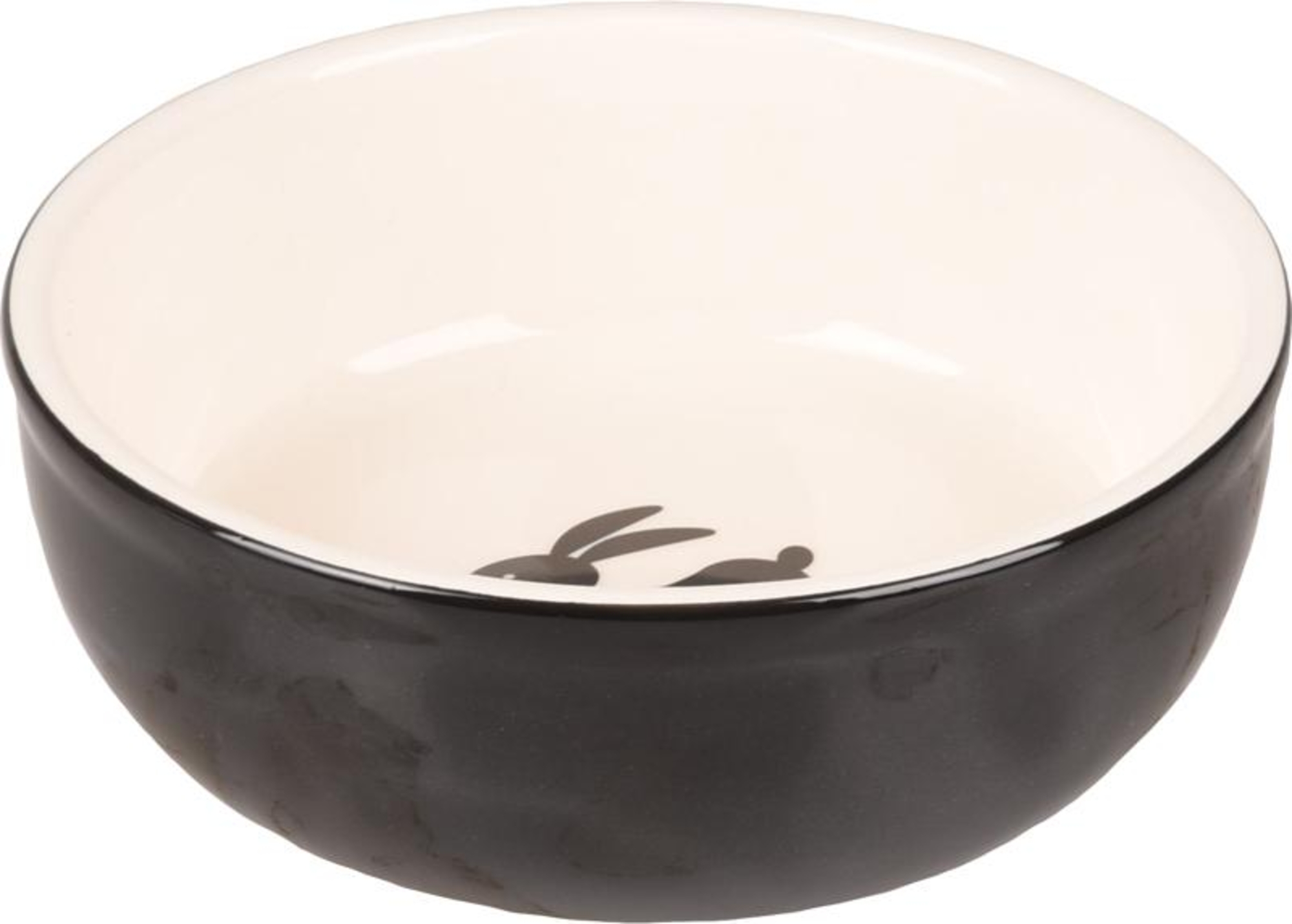 Flamingo Futter- und Trinknapf Nala Rund Schwarz & Weiß