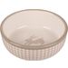 Gamelle pour la nourriture et l'eau Mylo Rond Beige & Blanc