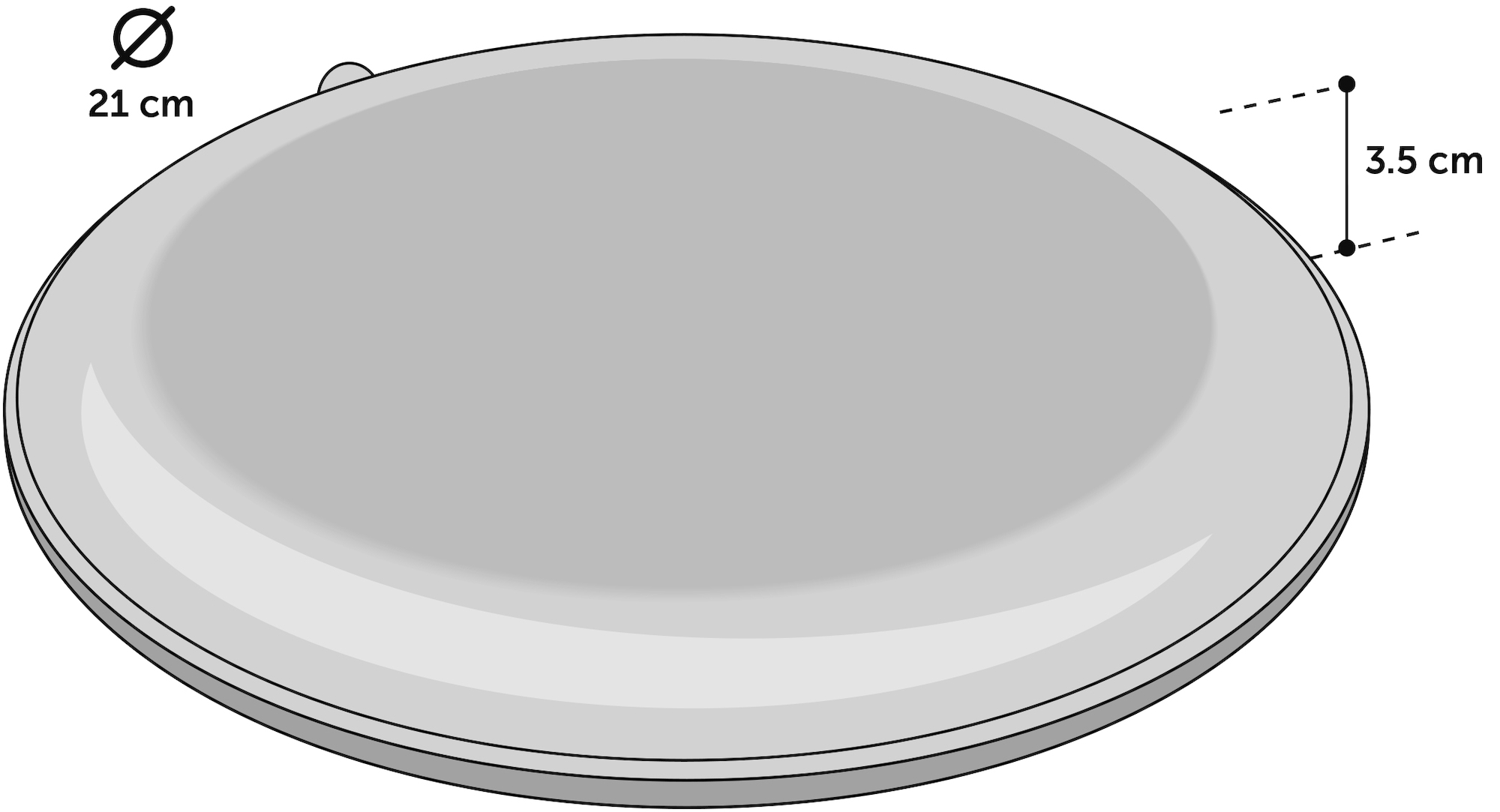 Flamingo Cooling element Fresk Aleska Round disc Light blue