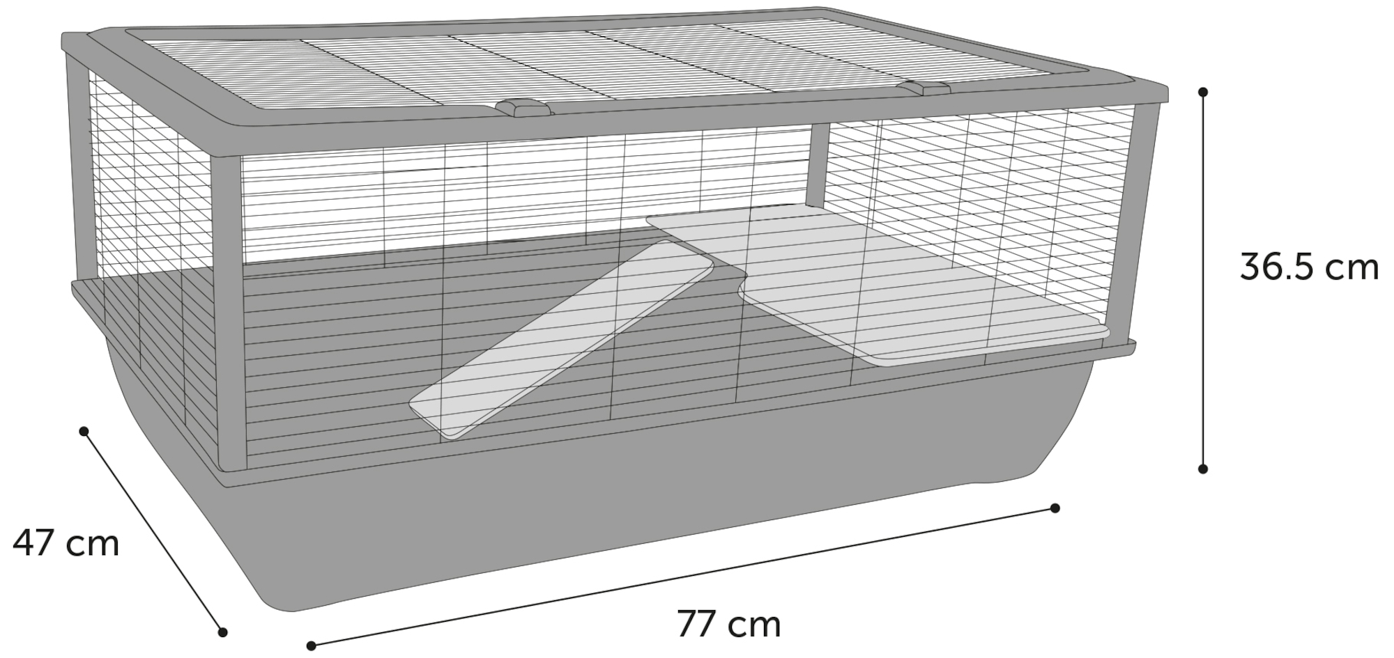 Flamingo Cage Elsa Natural Black