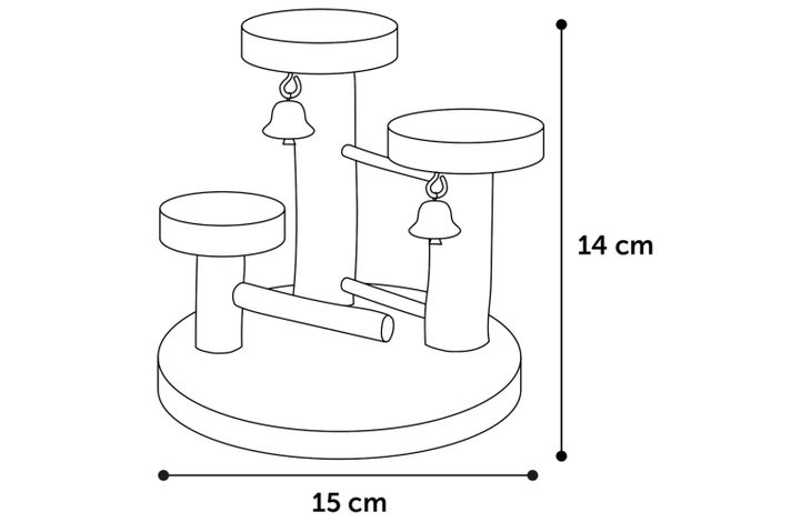 Flamingo Jouet Pure Home Elly Cadre d'escalade Brun