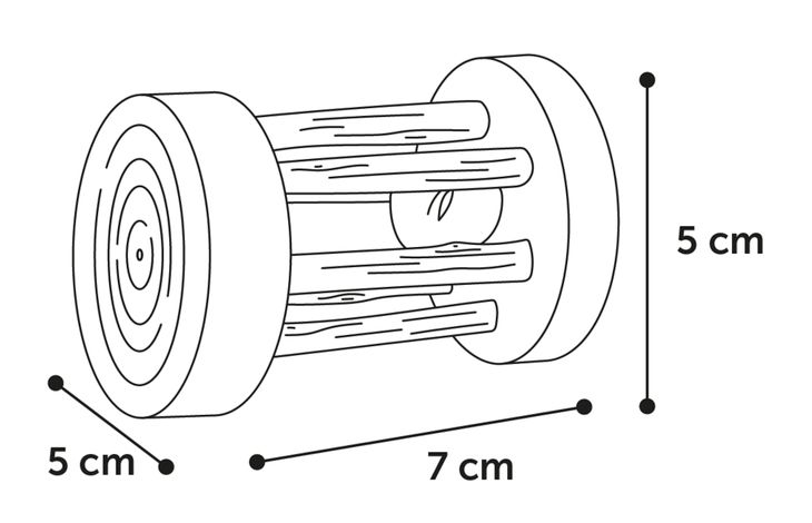 Flamingo Spielzeug Pure Home Rolly Rolle Braun